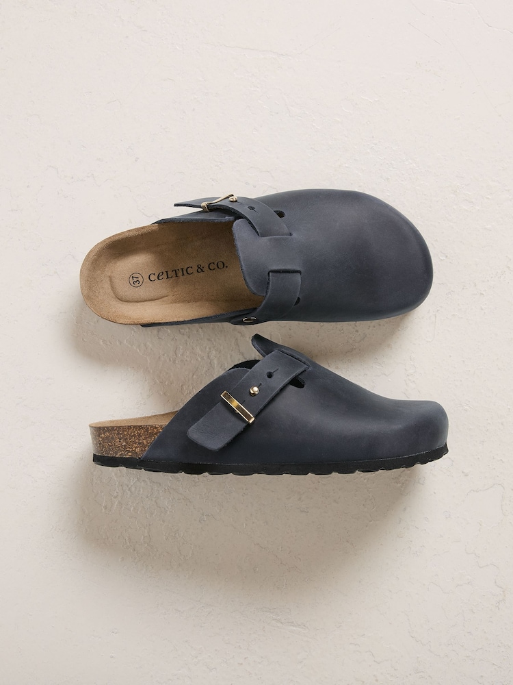 Celtic & Co. Blue Stud Strap Clog Sandals - Image 8 of 8