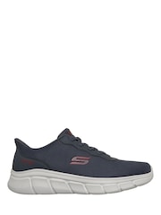 Skechers Navy Bobs B Flex Slip Ins Trainers - Image 1 of 6