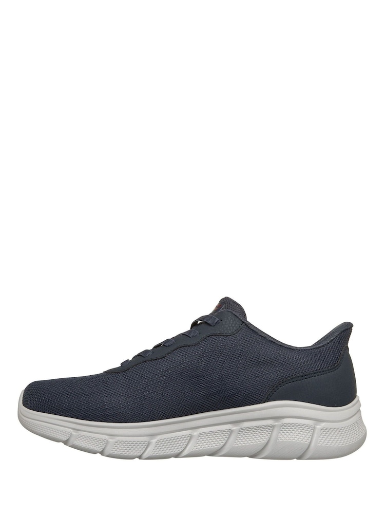Skechers Navy Bobs B Flex Slip Ins Trainers - Image 2 of 6