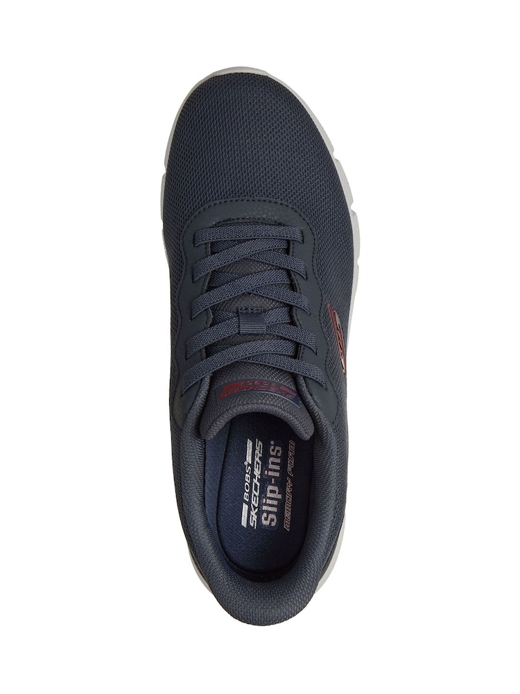 Skechers Navy Bobs B Flex Slip Ins Trainers - Image 6 of 6