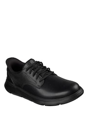 Skechers Black Garza Duran Slip Shoes - Image 3 of 6