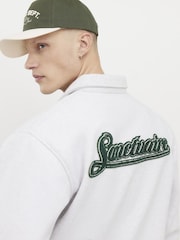 River Island Grey Oversized Sanctuaire Polo Shirt - Image 1 of 4