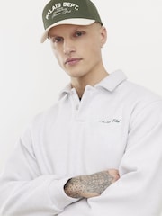 River Island Grey Oversized Sanctuaire Polo Shirt - Image 2 of 4