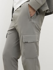 River Island Grey Skinny Fit Cargo Trousers - Image 4 of 4