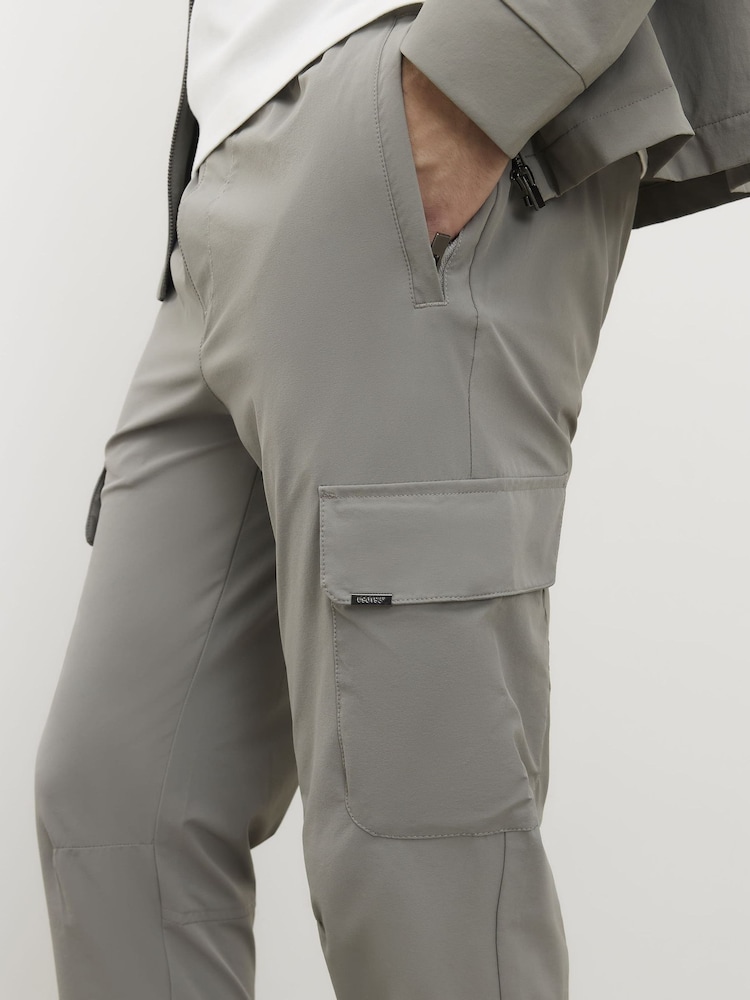 River Island Grey Skinny Fit Cargo Trousers - Image 4 of 4