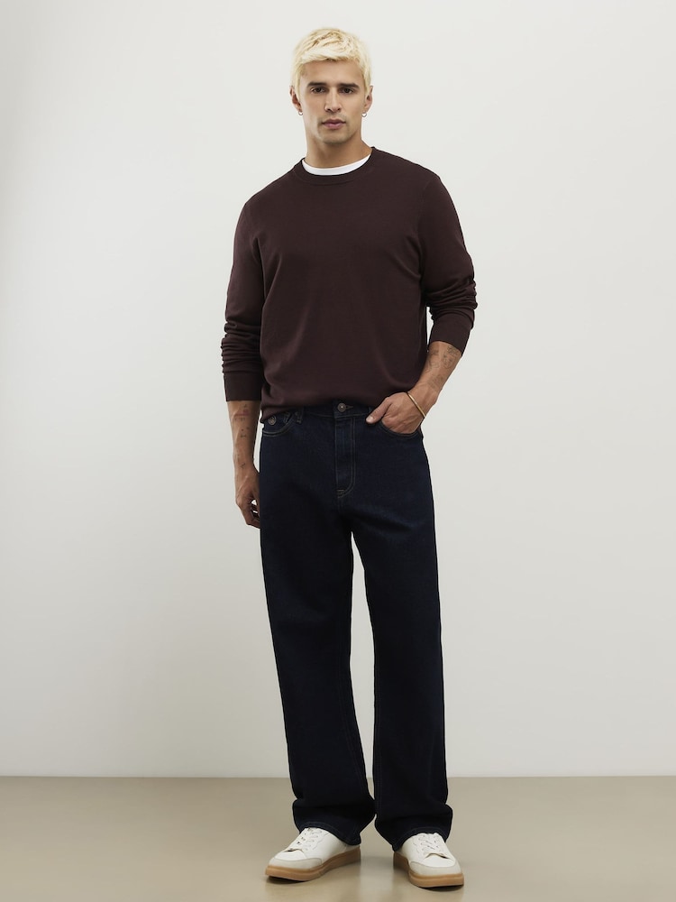 River Island Red Slim Fit Essential Jumper - Image 3 of 3