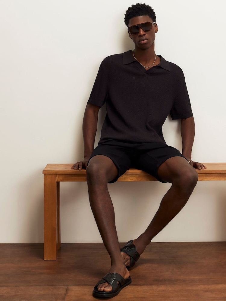 River Island Black Slim Fit Denim Shorts - Image 3 of 3