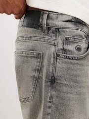 River Island Slim Fit Washed Denim Shorts - Imaginea 4 din 6