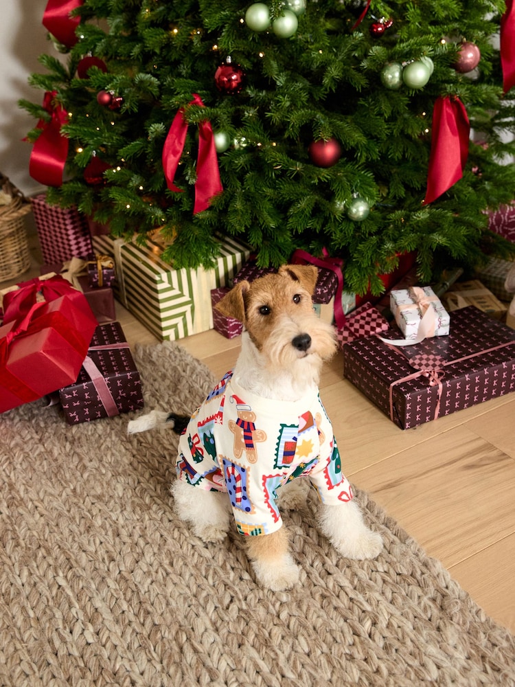 Ecru Stamps Matching Family Christmas Pet Pyjamas - Image 2 of 8 Ecru Stamps Matching Family Christmas Pet Pyjamas - Image 2 of 8