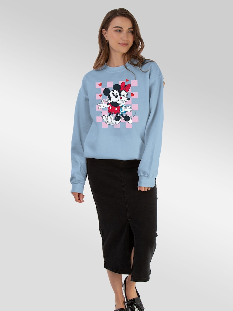 Brands In Blue Disney Mickey Mouse Hug Sweat Top - Image 2 of 5