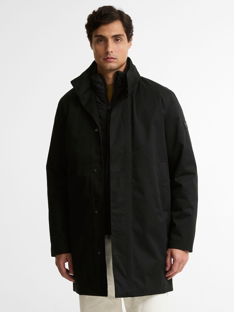 Barbour International Black Hybridge Waterproof Jacket - Image 1 of 7 Barbour International Black Hybridge Waterproof Jacket - Image 1 of 7