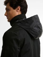 Barbour International Black Hybridge Waterproof Jacket - Image 4 of 7