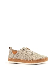 Lunar Animal Evette A Leather Plimsoll Shoes - Image 1 of 7