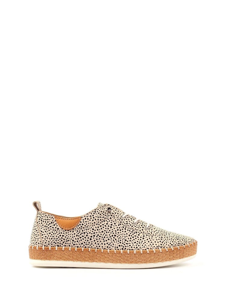 Lunar Animal Evette A Leather Plimsoll Shoes - Image 2 of 7