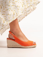 Lunar Orange Pia Wedge Shoes - Image 1 of 6