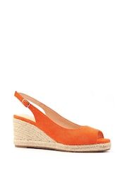 Lunar Orange Pia Wedge Shoes - Image 3 of 6