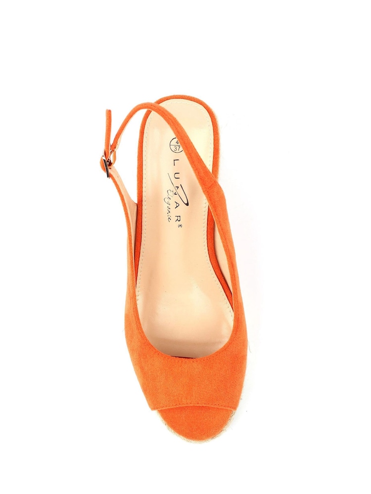 Lunar Orange Pia Wedge Shoes - Image 6 of 6