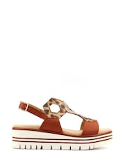 Lunar Brown Jaslene Sandals - Image 3 of 6