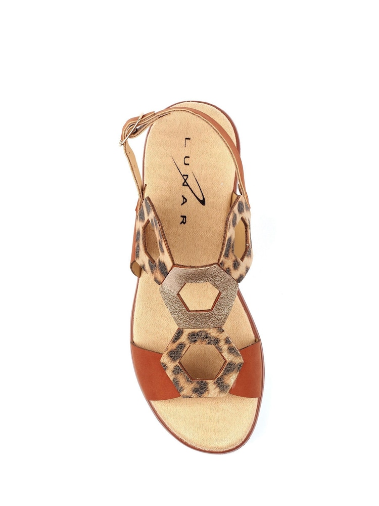 Lunar Brown Jaslene Sandals - Image 6 of 6