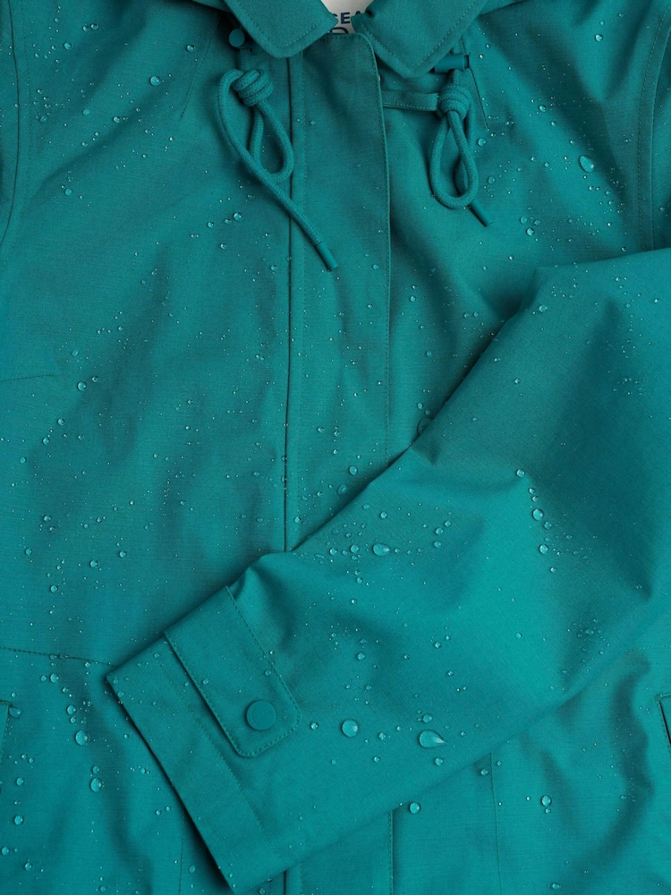 Seasalt Cornwall Green Cloudburst Trench Coat - Image 5 of 5