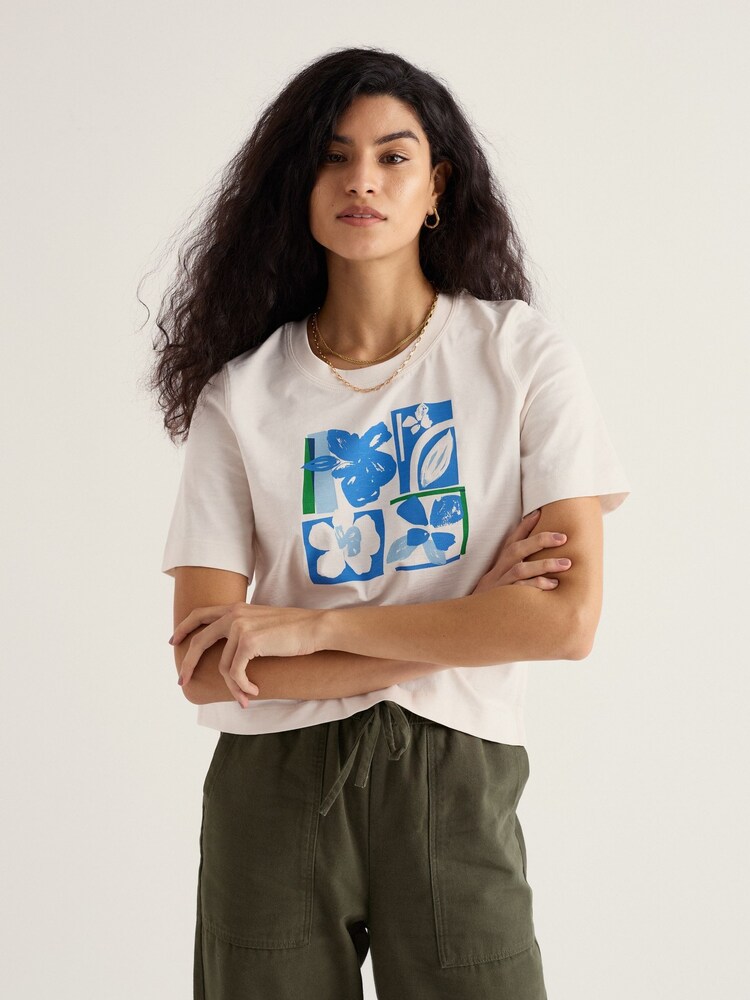 Seasalt Cornwall White Copseland T-Shirt - Image 2 of 5