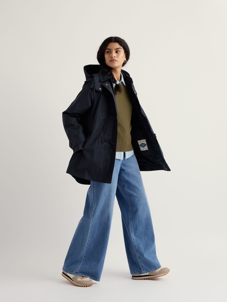 Seasalt Cornwall Blue Sea Drift Coat - Image 1 of 5