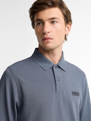 Barbour International Dark Grey Long Sleeve Polo Shirt - Image 4 of 6