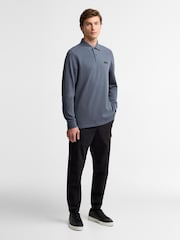 Barbour International Dark Grey Long Sleeve Polo Shirt - Image 5 of 6