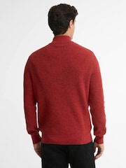 Barbour® International Red Crawley Funnel Neck Jumper - Image 2 of 5