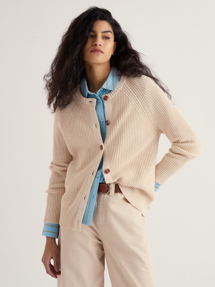 Seasalt Cornwall Natural Potters Meadow Cardigan - Image 2 of 5