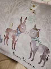 Natural Merry Kissmass Donkey Cushion - Image 2 of 4