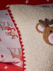 Weihnachtliches Kissen mit Charakter-Trio - Bild 3 von 5