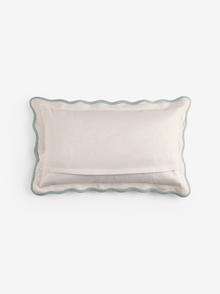 Natural Christmas Gingerbread Embroidered 30 X 50cm Cushion - Image 4 of 4