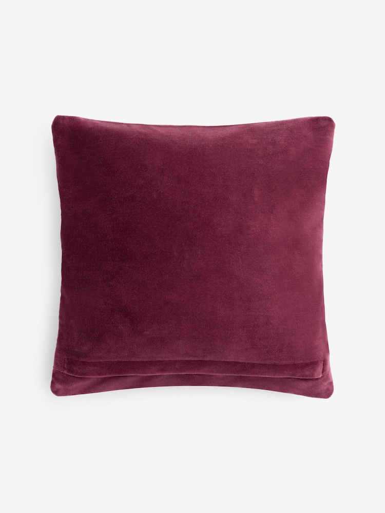 Burgundy Red 35 X 35cm Christmas Embellished Mulled Wine Cushion - Image 4 of 4 Burgundy Red 35 X 35cm Christmas Embellished Mulled Wine Cushion - Image 4 of 4