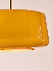 MADE.COM Amber Orange Camilo Pendant Ceiling Light - Image 4 of 6