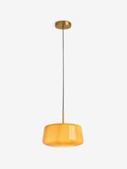 MADE.COM Amber Orange Camilo Pendant Ceiling Light - Image 6 of 6