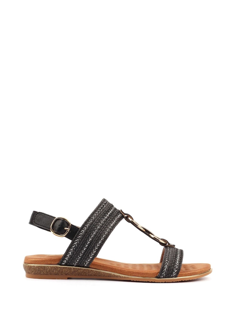 Lunar Black Mila Sandals - Image 2 of 7