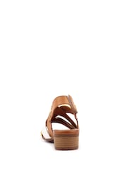 Lunar Green Olympia Heel Lea. Sandals - Image 5 of 6