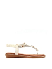 Lunar White Zentara Sandals - Image 4 of 7
