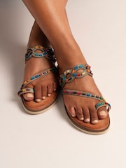 Lunar Blue Zuzu Sandals - Image 1 of 7