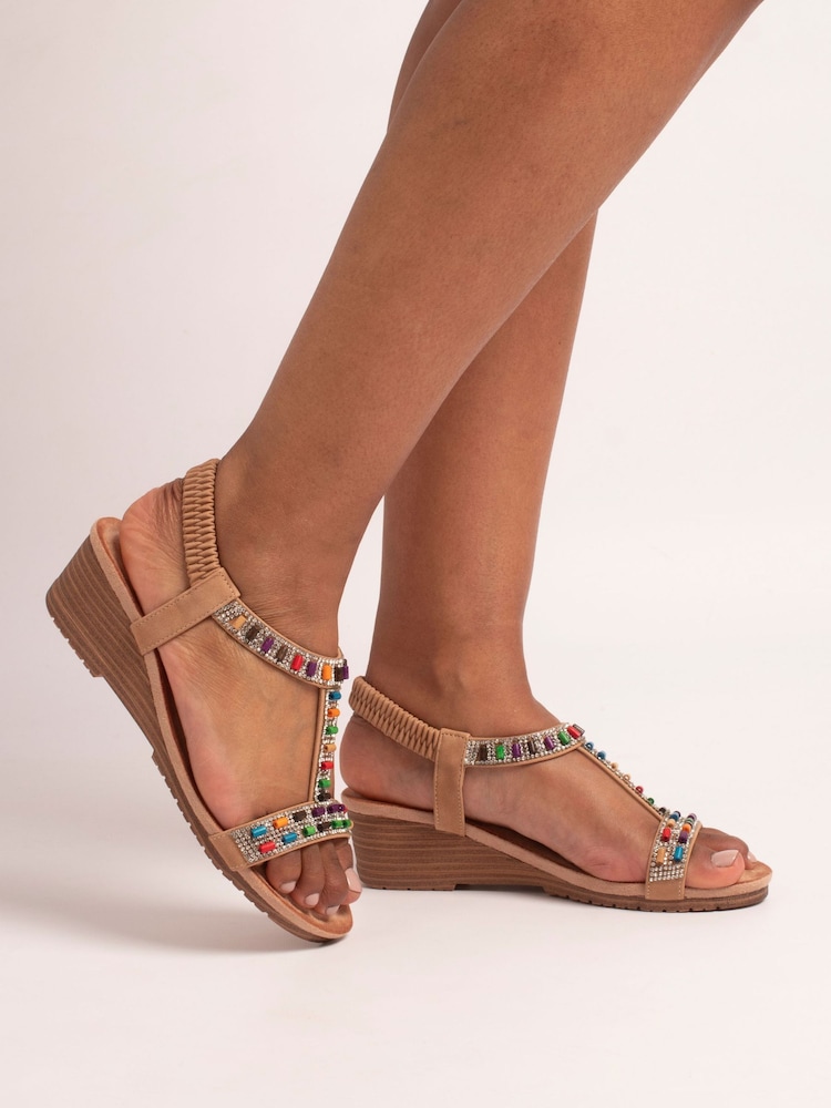 Lunar Brown Reese Sandals - Image 1 of 8