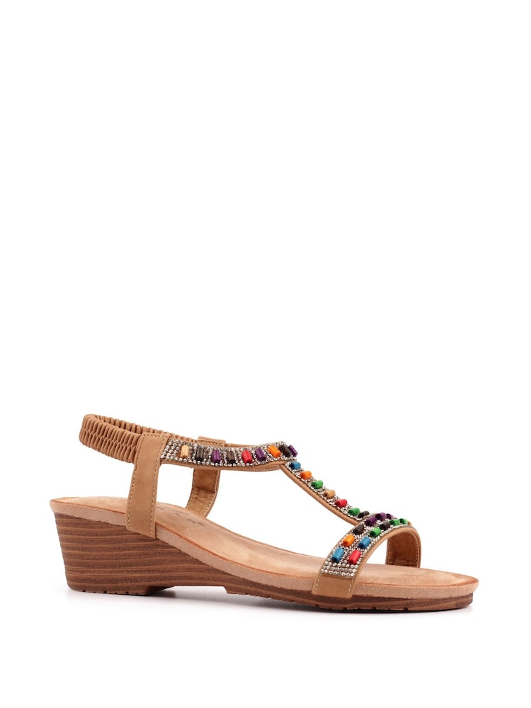 Lunar Brown Reese Sandals - Image 2 of 8
