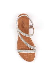 Lunar Silver Jazmine Wide Fit Sandals - Image 7 of 8