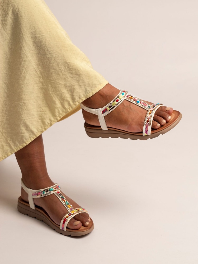 Lunar White Drift Sandals - Image 1 of 6 Lunar White Drift Sandals - Image 1 of 6