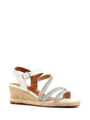 Lunar Silver Izzy Wedge Sandals - Image 3 of 6