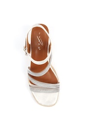 Lunar Silver Izzy Wedge Sandals - Image 6 of 6