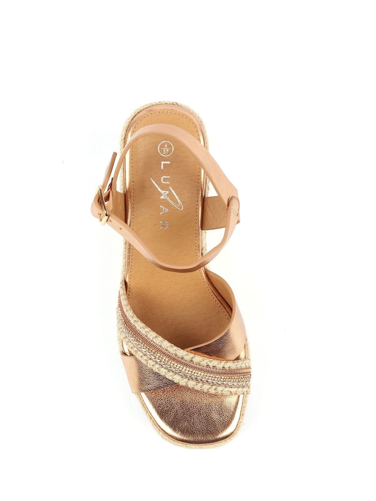 Lunar Rose Gold Ella Sandals - Image 7 of 7