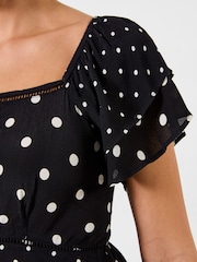 Joe Browns Black Petite Prettiest Polka Dot Dress - Image 3 of 7