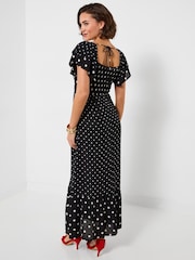 Joe Browns Black Petite Prettiest Polka Dot Dress - Image 4 of 7