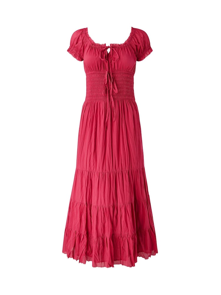 Joe Browns Red Petite Joe's Favourite Crinkle Cotton Dress - Image 5 of 5